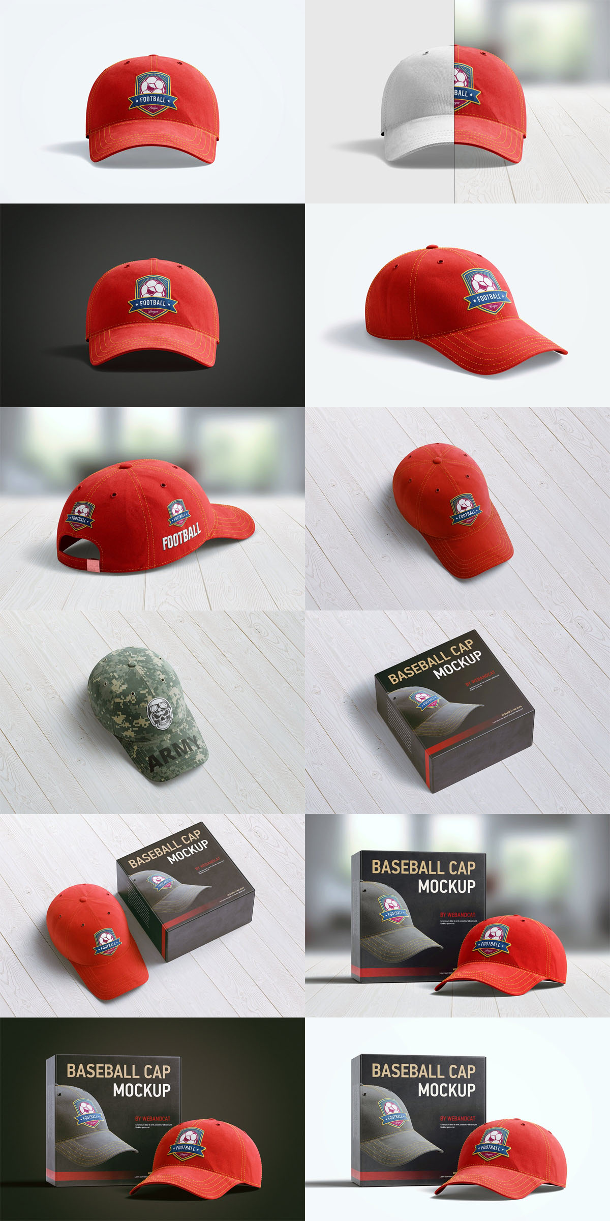Download Baseball Cap 3D Mockup - Find the Perfect Creative Mockups ...