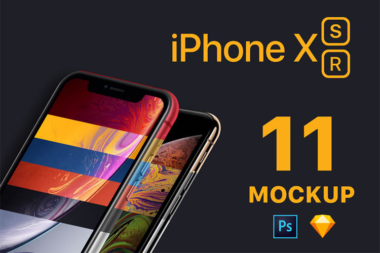 11 iPhone XS & XR Mockups