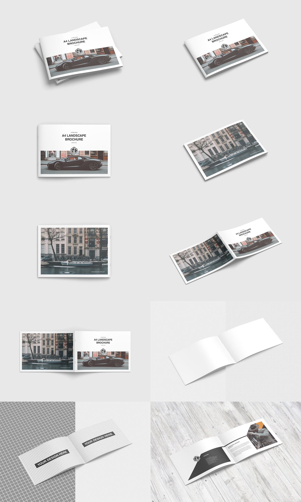 Download A4 Landscape Brochure Mockup - Find the Perfect Creative Mockups Freebies to Showcase your ...