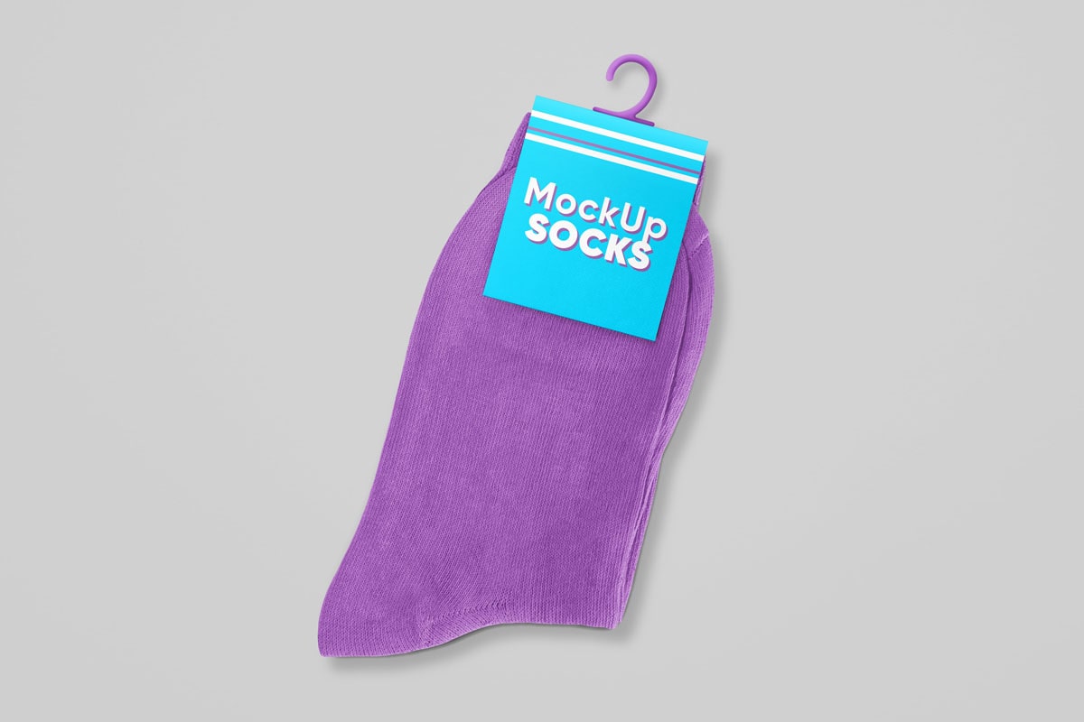 free socks mockup
