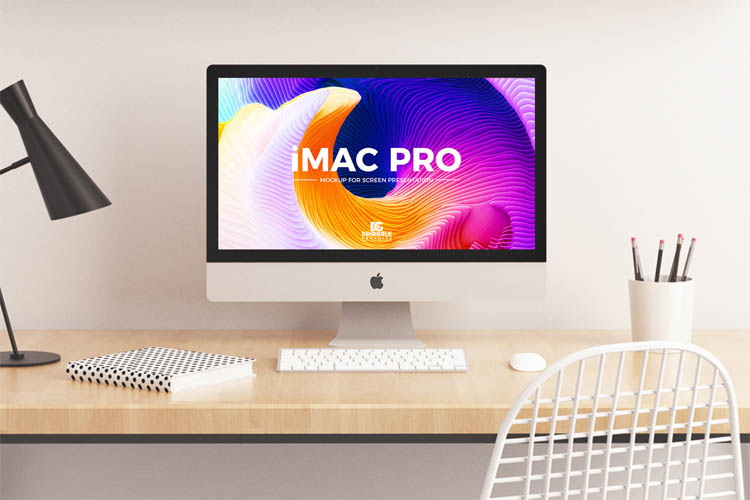 Free iMac Pro Mockup PSD
