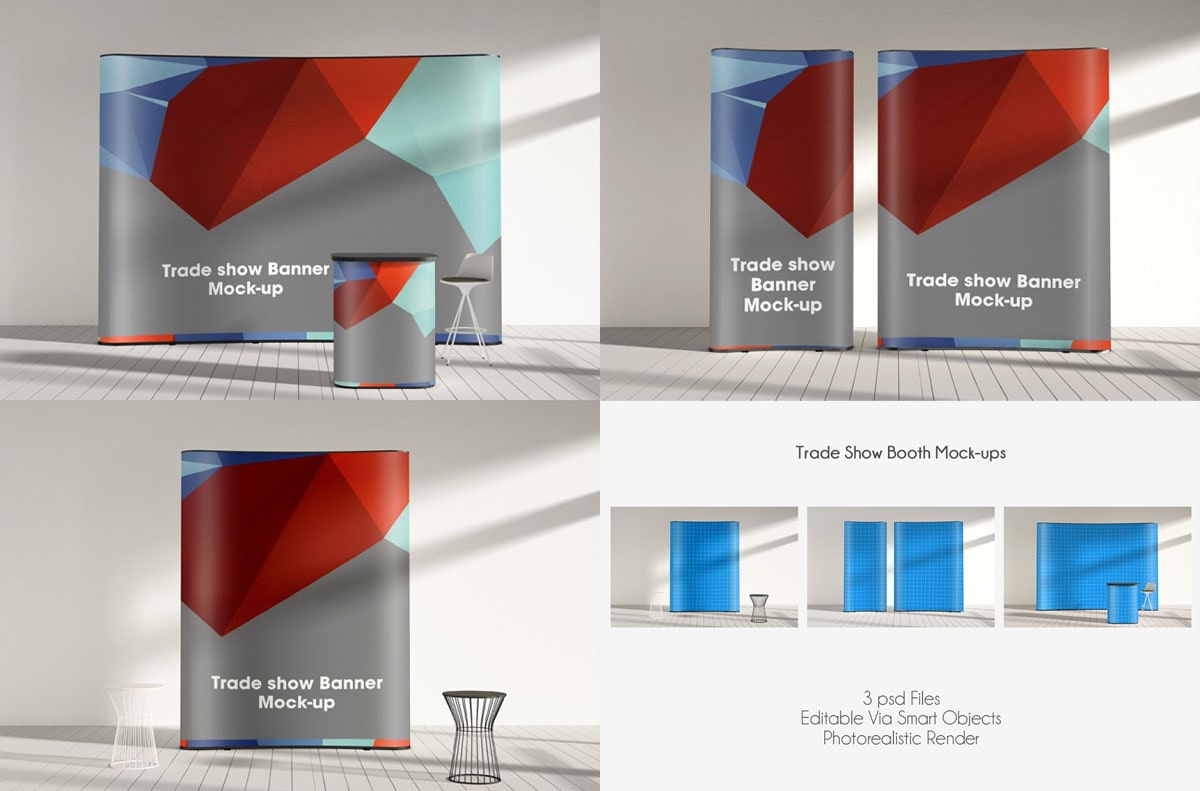 trade show booth mockup