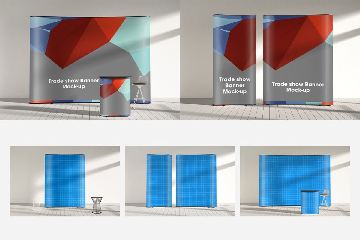 free trade show booth mockup
