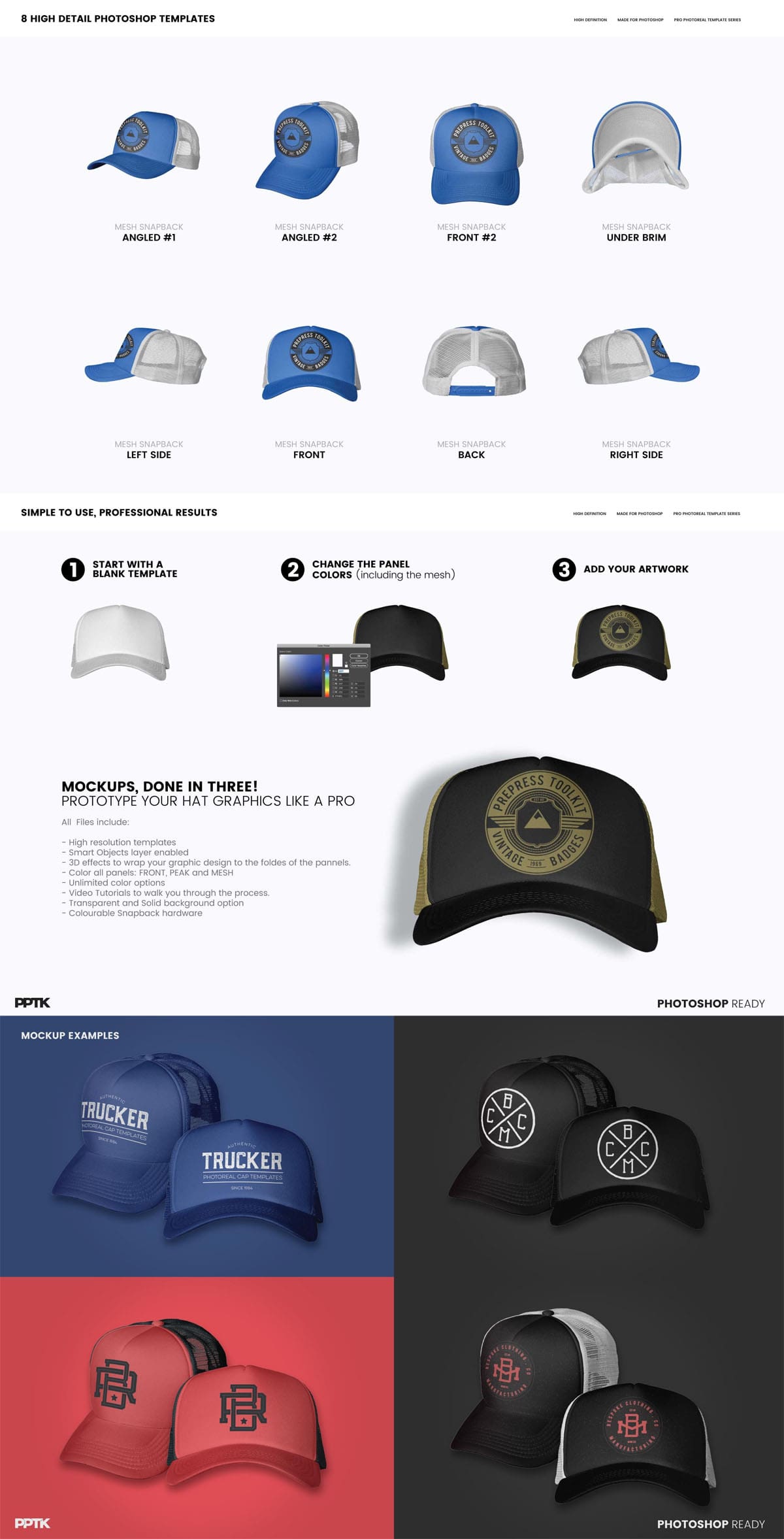 Download Trucker Cap Photoshop Template Find The Perfect Creative Mockups Freebies To Showcase Your Project To Life PSD Mockup Templates