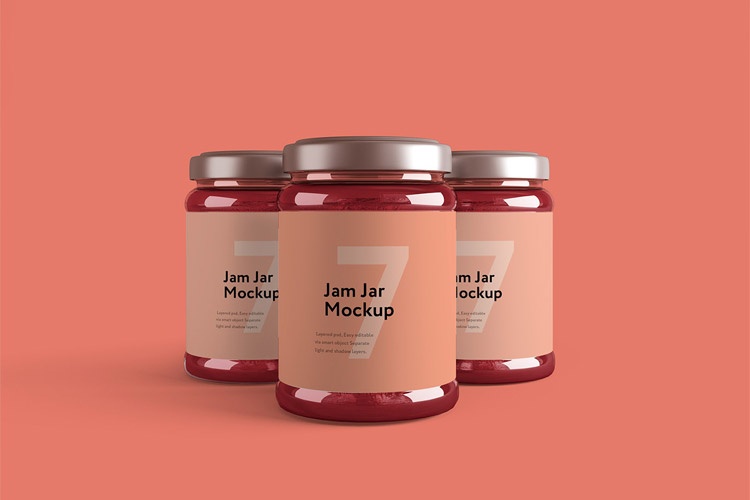 free jar mockup