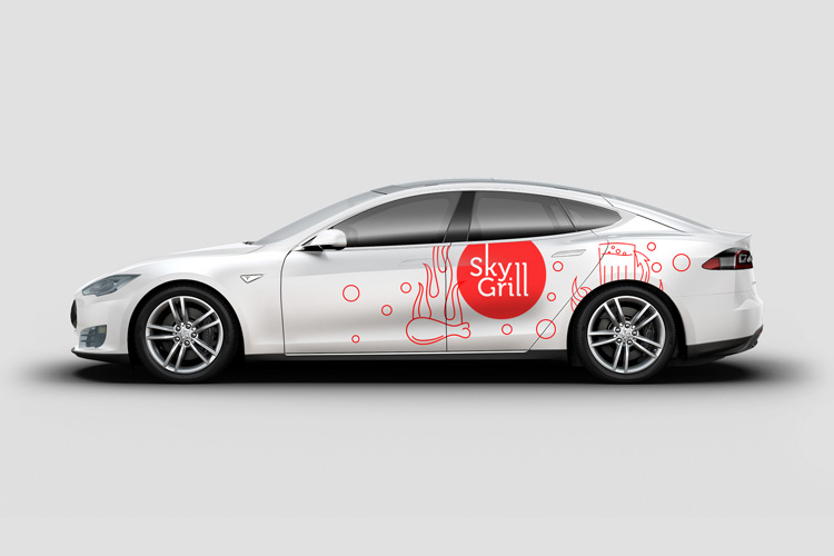 Download Free Tesla S Car Branding Mockup - Find the Perfect ...