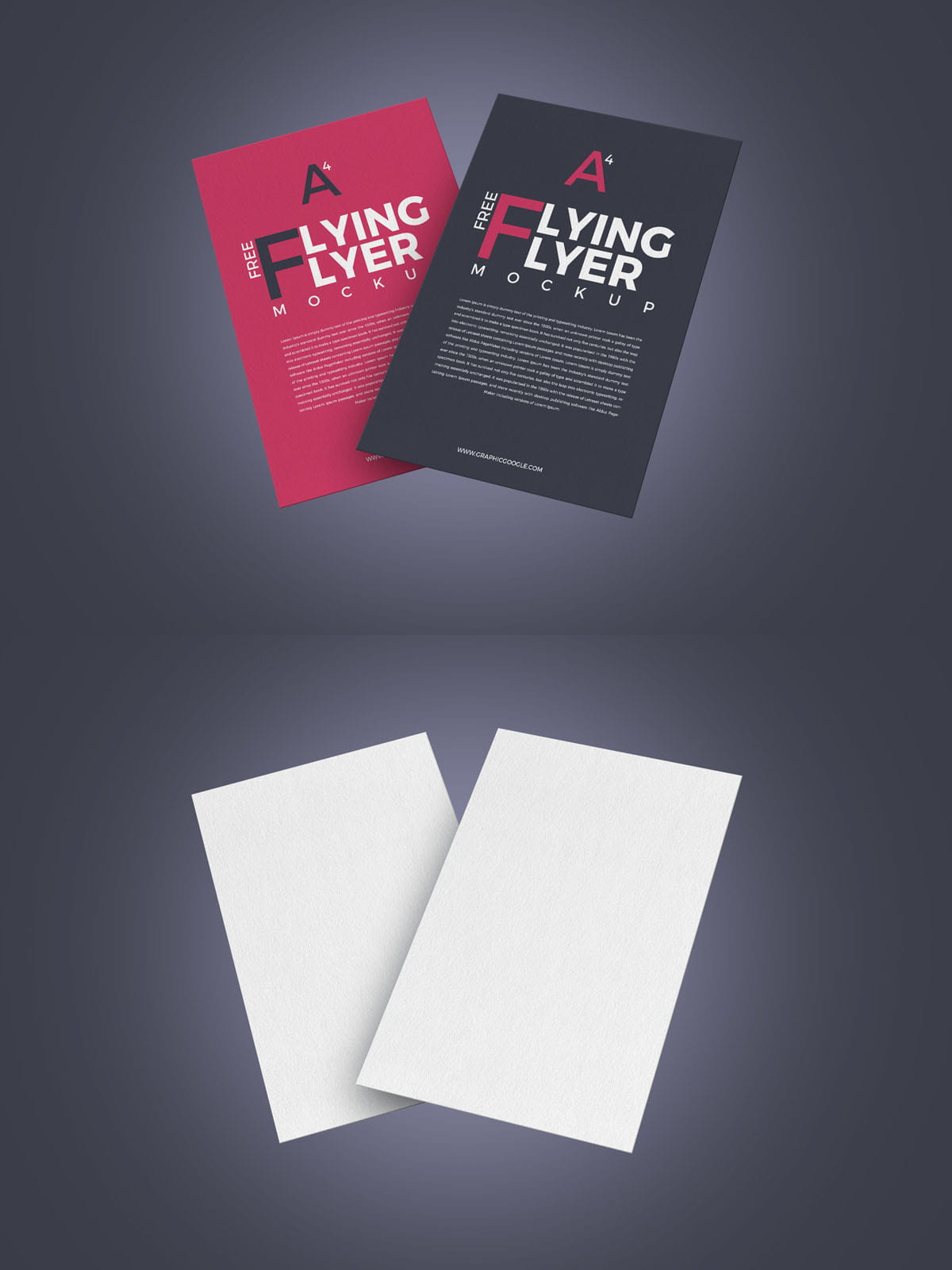 Download Free 2 Flying Flyer PSD Mockup - Find the Perfect Creative Mockups Freebies to Showcase your ...