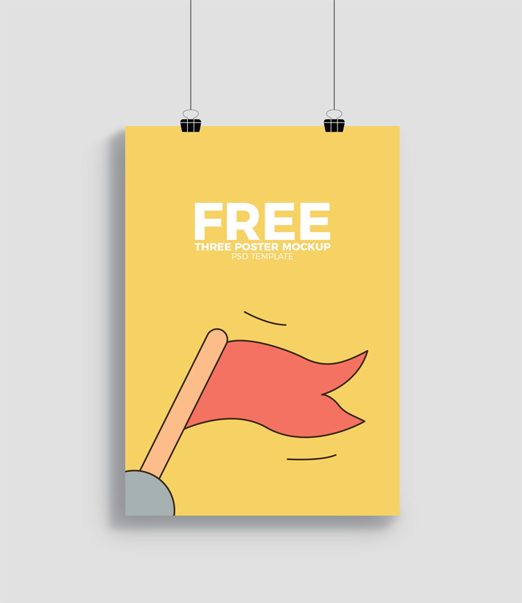 Download Free Hanging Poster Mockup Psd - Find the Perfect Creative Mockups Freebies to Showcase your ...