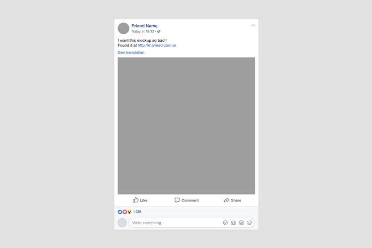 Download Free Facebook Post Mockup Psd - Find the Perfect Creative Mockups Freebies to Showcase your ...