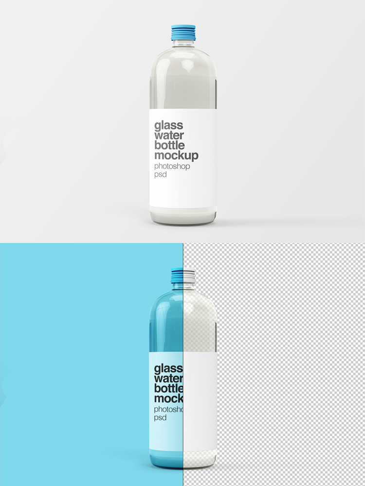 Download Free Glass Water Bottle Mockup Psd - Find the Perfect ...