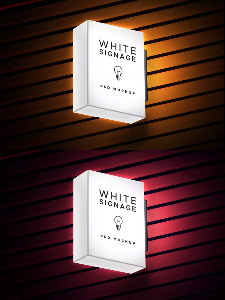 Download Free Light Box Signage Mockup Find The Perfect Creative Mockups Freebies To Showcase Your Project To Life