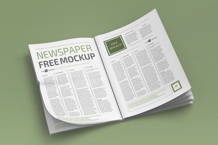 Download Free Newspaper Psd Mockup Template - Find the Perfect ...