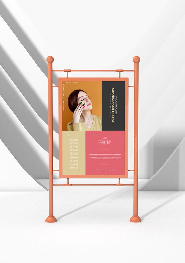 Download Free Sandwiched Clasps Poster Mockup - Find the Perfect ...