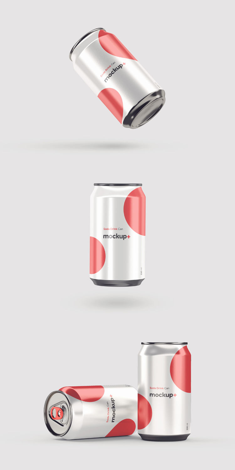 Free Can Mockup