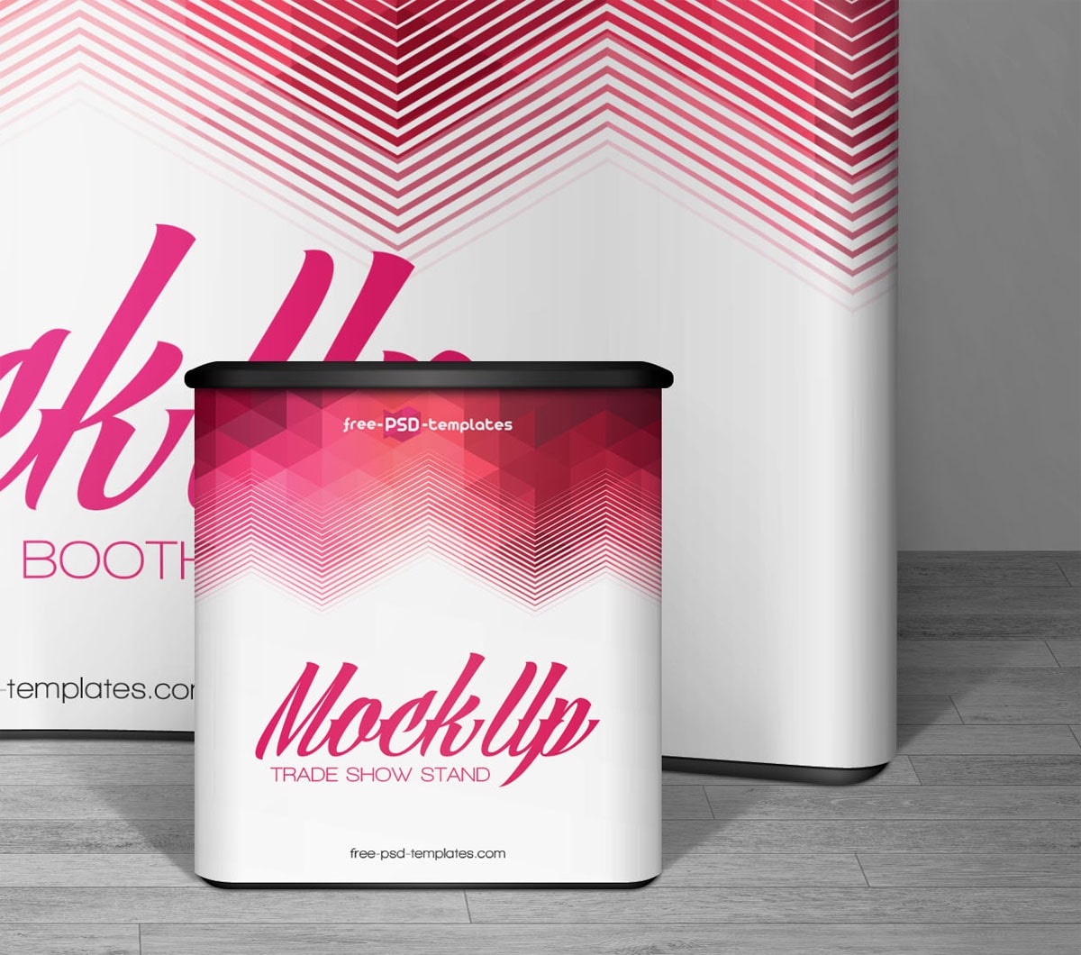 trade show booth mockup free psd