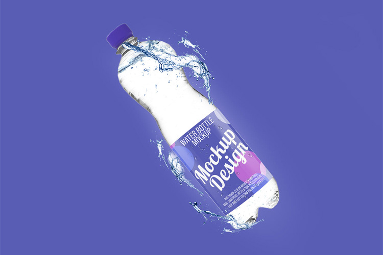 Free Water Bottle Mockup