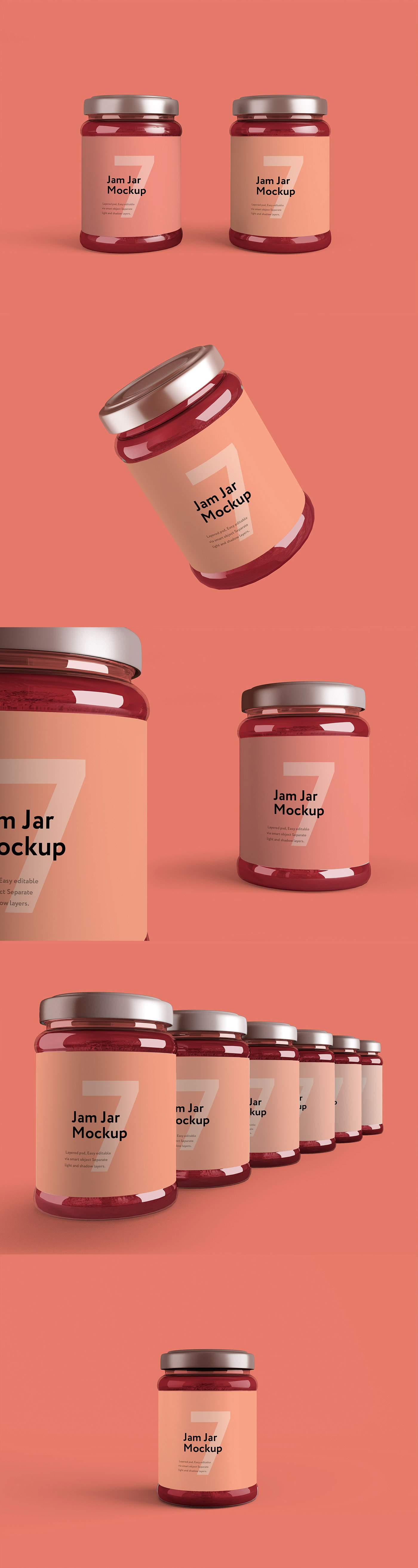 Download Free Jam Jar Mockup Set Find The Perfect Creative Mockups Freebies To Showcase Your Project To Life