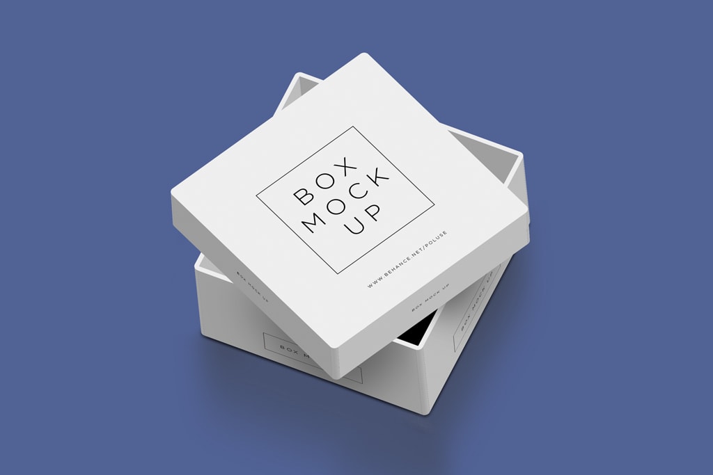 free box mockup set psd