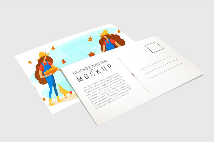 Free Postcard Mockup Psd - Find the Perfect Creative Mockups Freebies