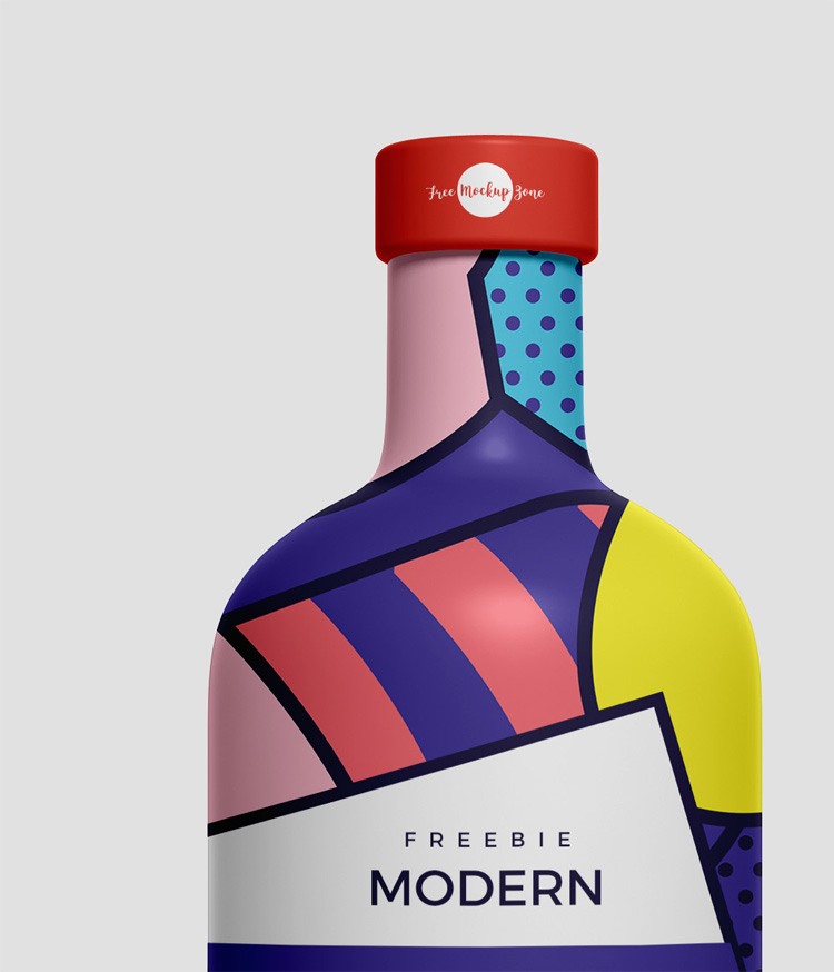 Download Free Modern Brand Bottle Mockup - Find the Perfect Creative Mockups Freebies to Showcase your ...
