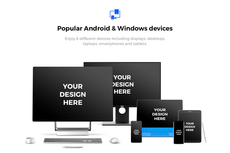 Handcrafted collection of high-quality android mockups