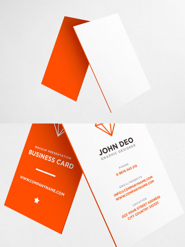 business card mockup free psd