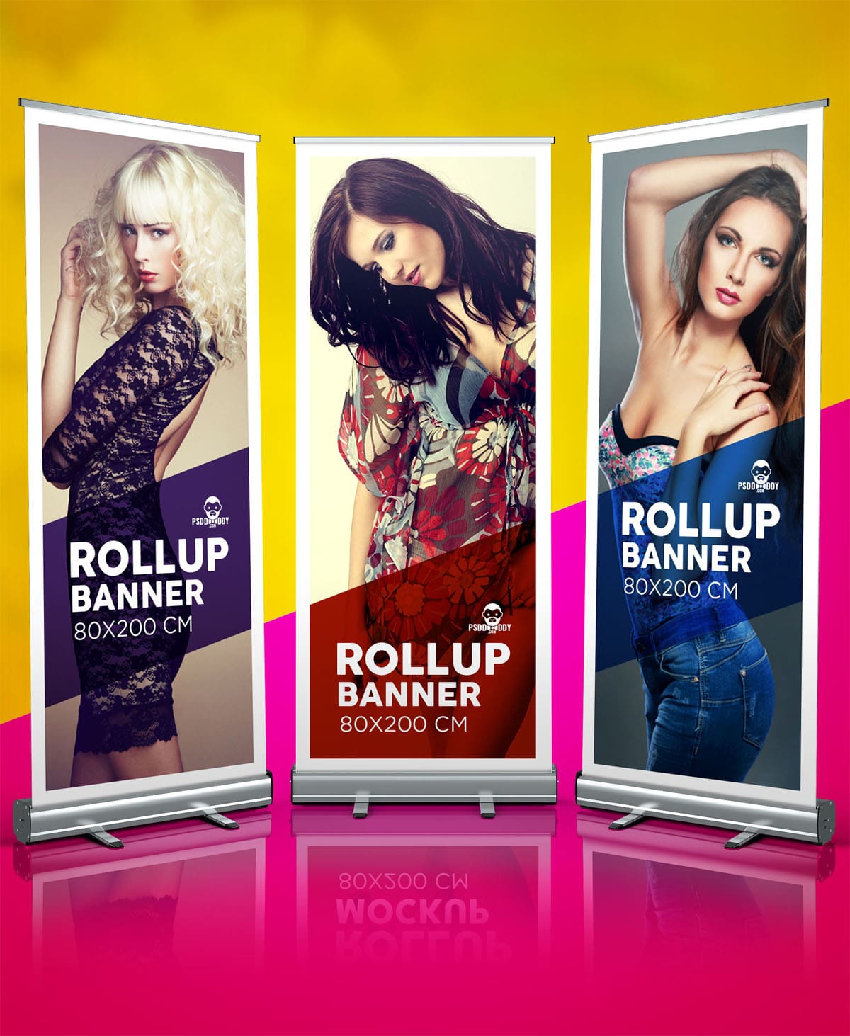 Download Free Fashion Roll Up Banner Mockup Find The Perfect Creative Mockups Freebies To Showcase Your Project To Life