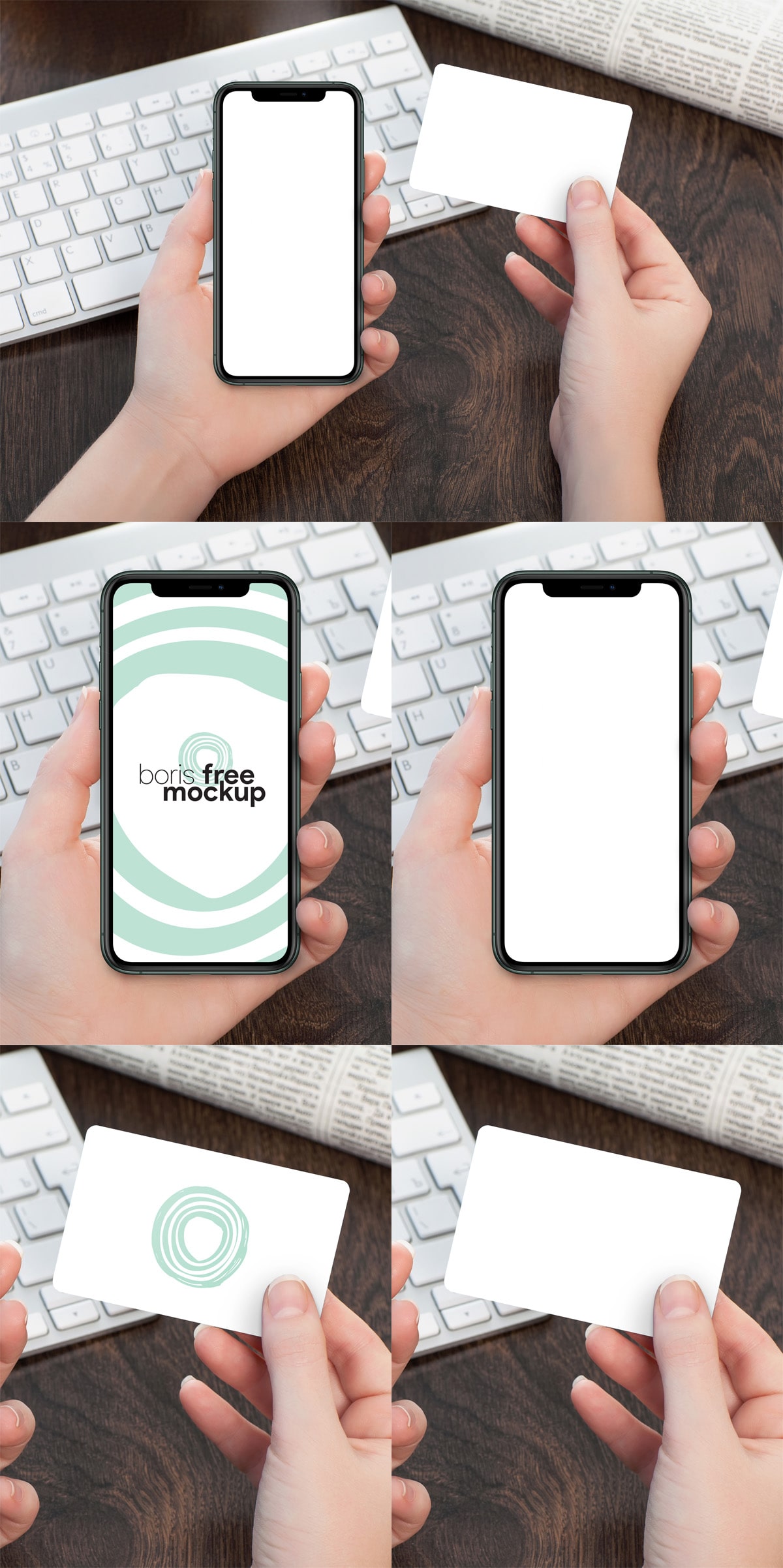 hand holding iphone mockup