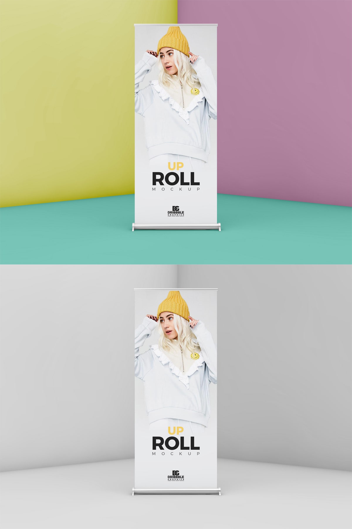 Download Free Modern Roll Up Mockup - Find the Perfect Creative ...