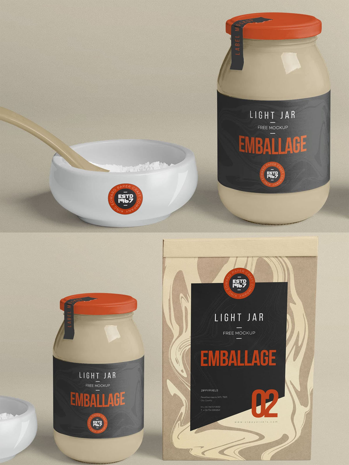 Free Packaging Jar Mockup Psd - Find The Perfect Creative Mockups Freebies To Showcase Your