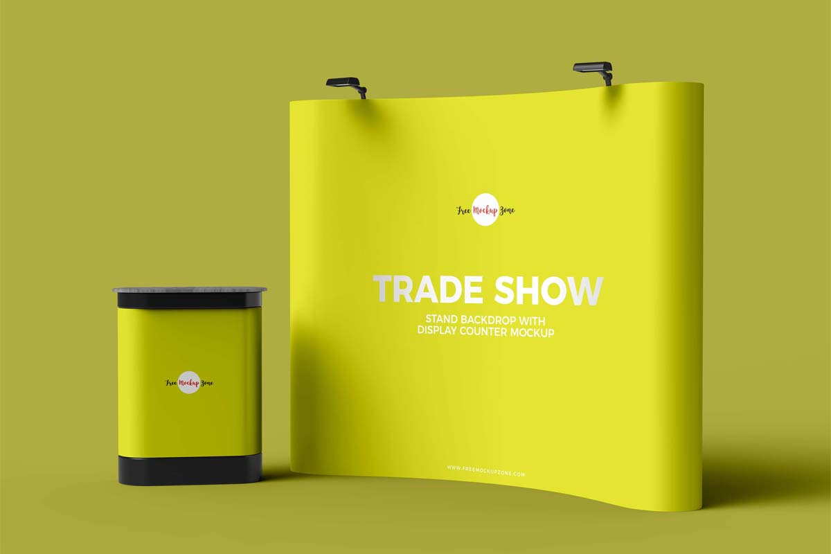 trade show booth mockup free