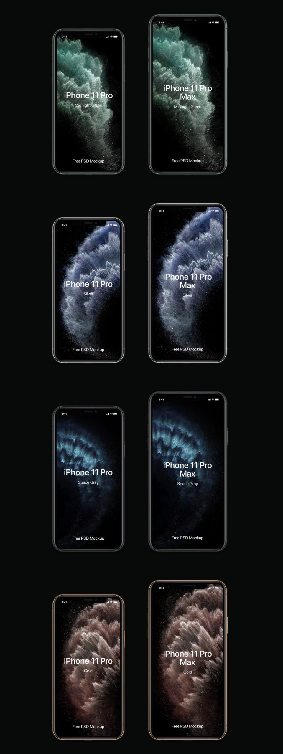Download Free iPhone 11 Pro & iPhone 11 Pro Max Mockup Set - Find ...