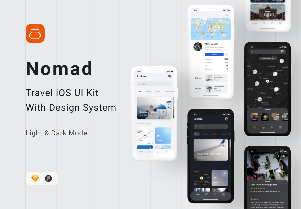 Nomad iOS UI Kit with Design System