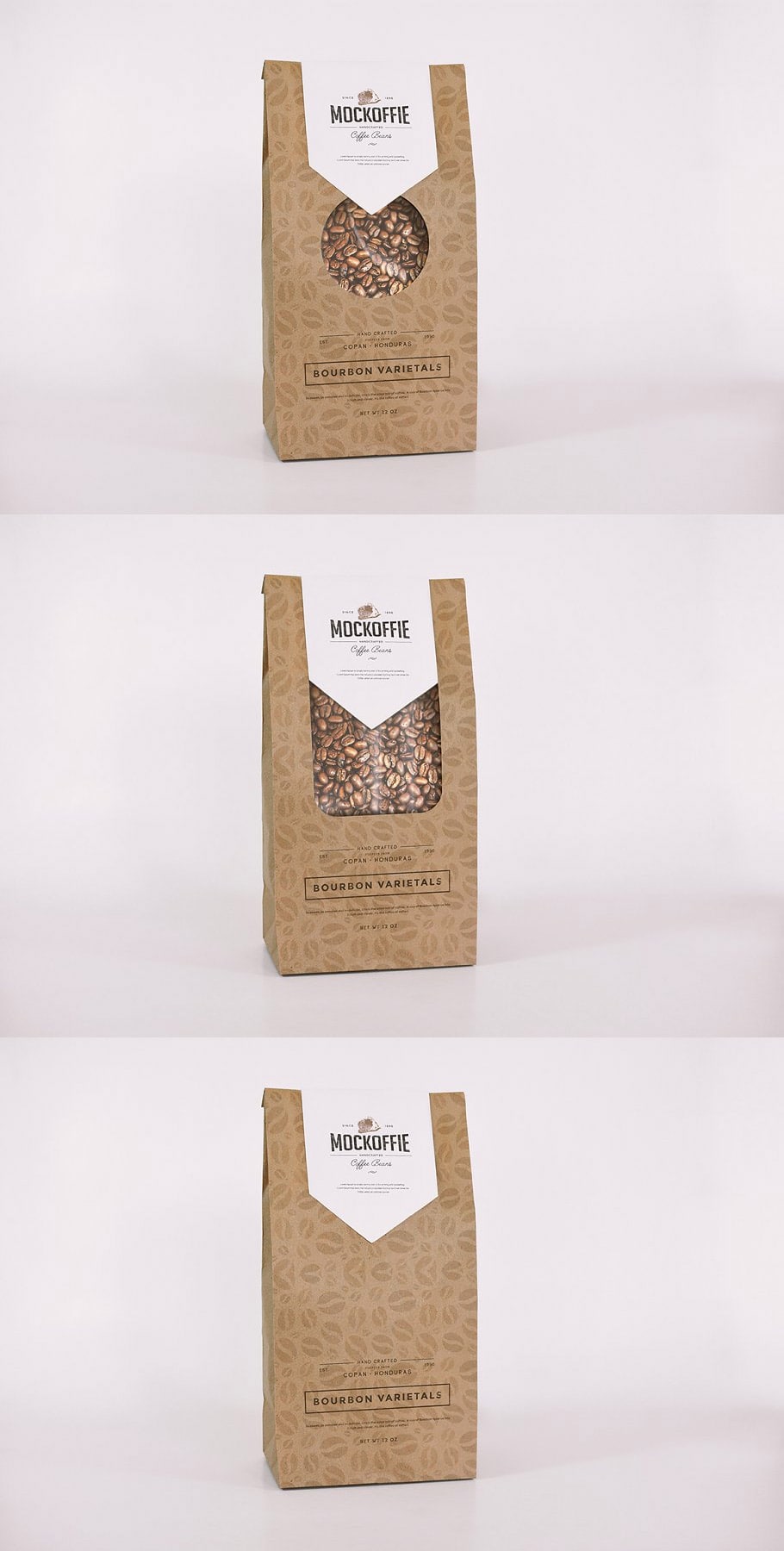 Simple Realistic Coffee Bag Mockup PSD