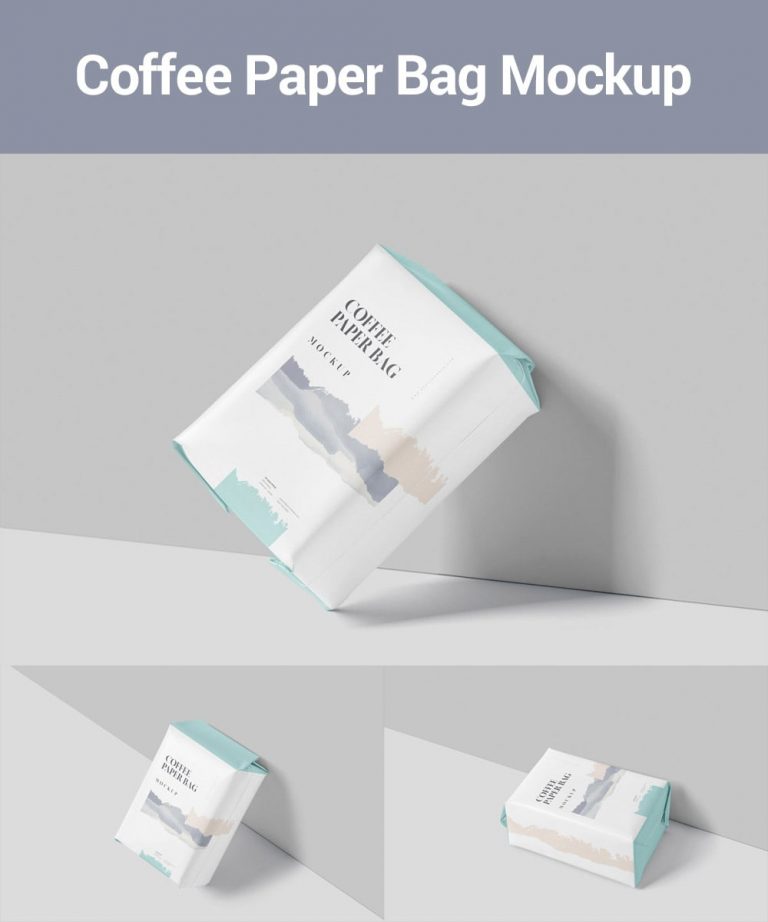 21+ Realistic Coffee Bag Mockups PSD Templates - Mockups Freebies
