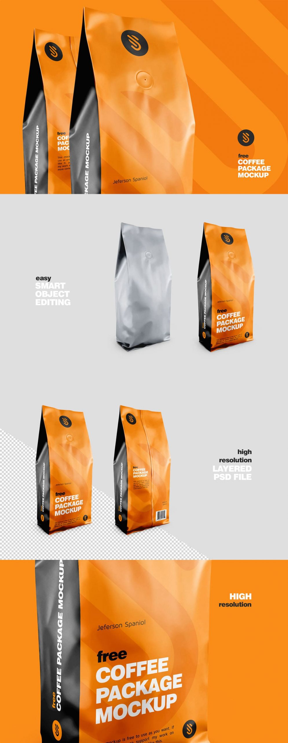 Download Free Coffee Package Mockup PSD - Find the Perfect Creative Mockups Freebies to Showcase your ...