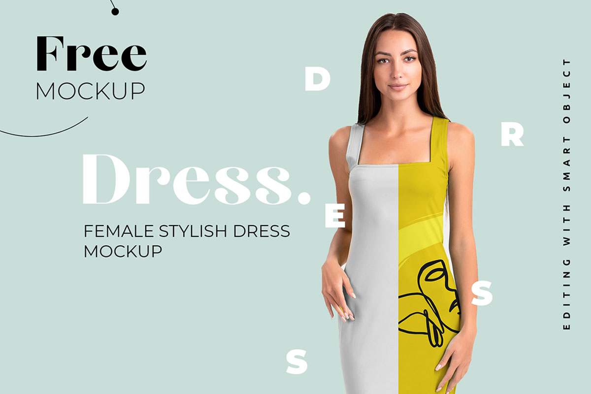Download Free Elegant Dress Mockup - Find the Perfect Creative ...