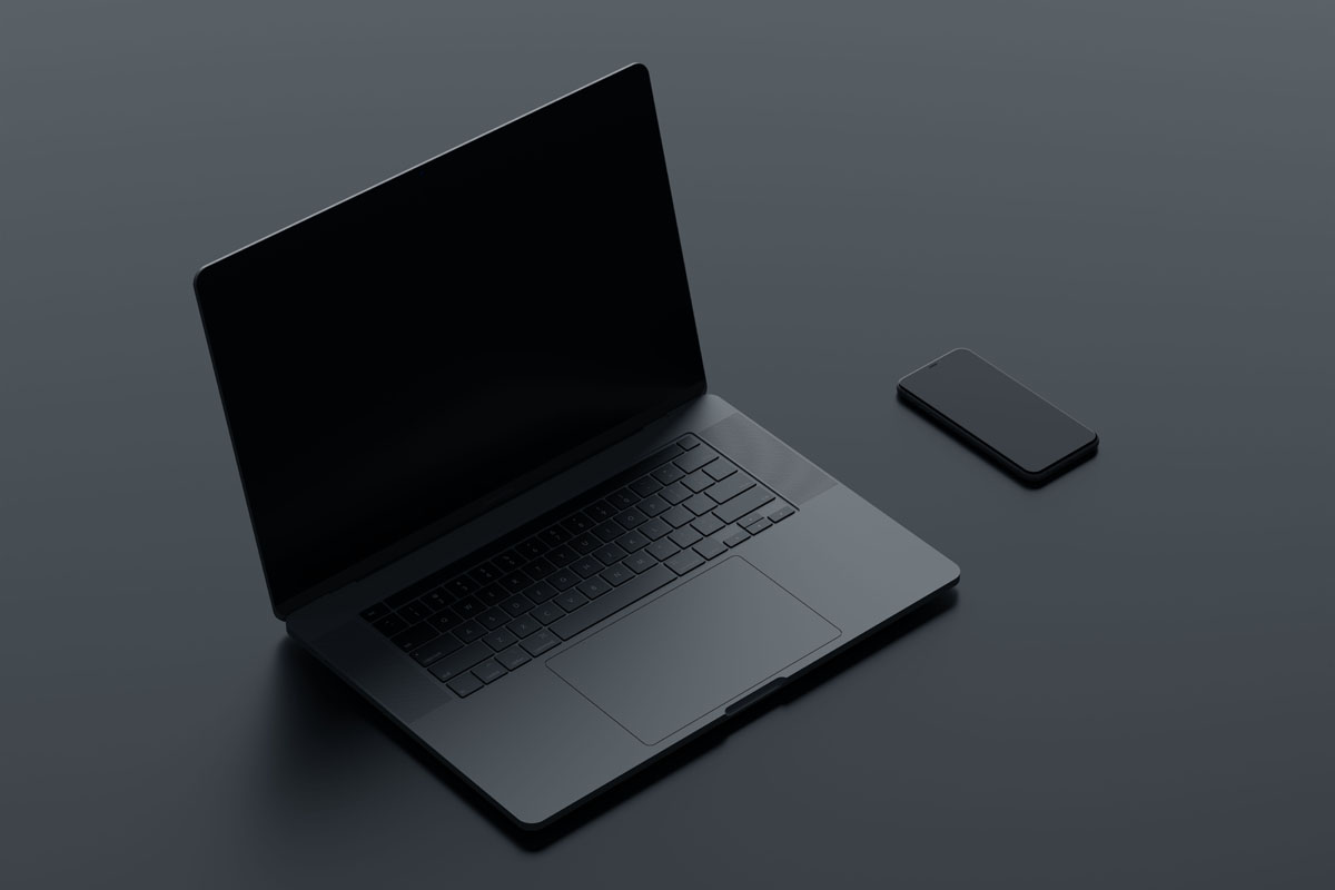 Download Free Macbook Pro with iPhone 11 PSD Mockup - Mockups Freebies