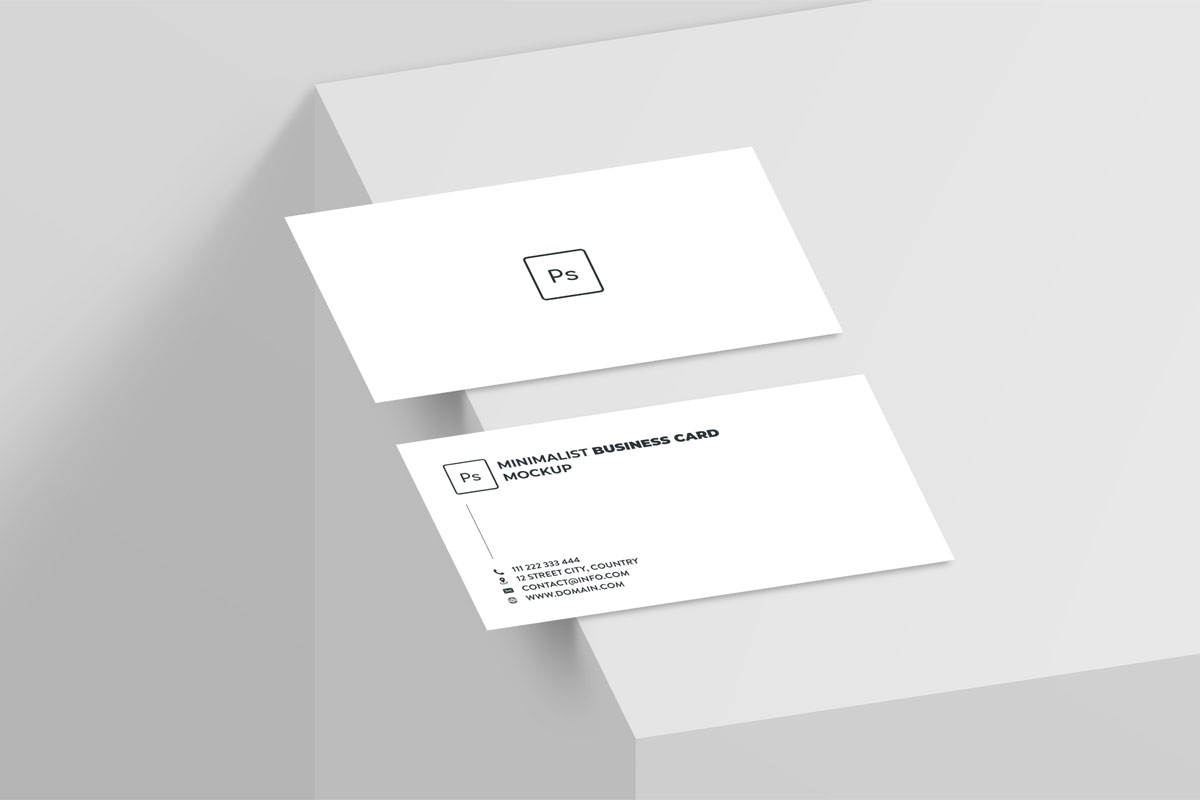 Download Free Minimalist Business Card Mockup - Find the Perfect ...