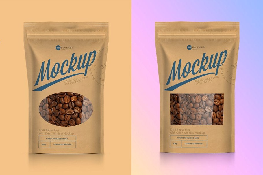 Download 21+ Realistic Coffee Bag Mockups PSD Templates - Mockups Freebies