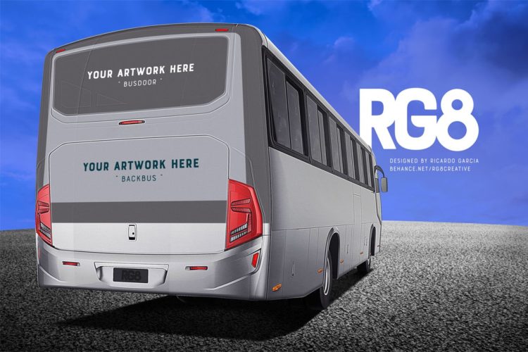 bus advertising mockup