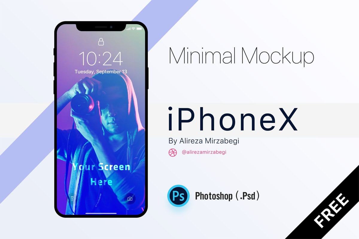 Free Minimal Iphone X Mockup Psd Mockups Freebies