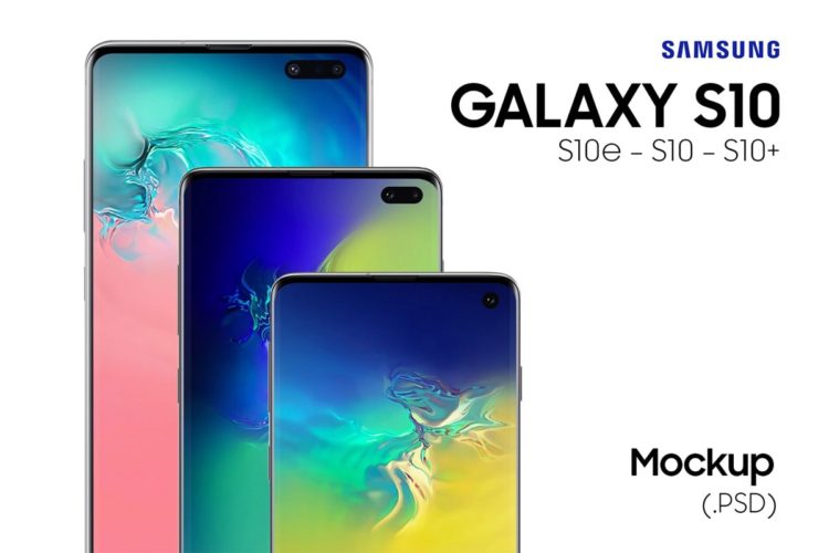 Free Samsung Galaxy S10 PSD Mockups