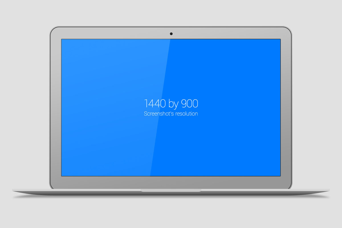 Free Vector Based MacBook Air Mockup PSD