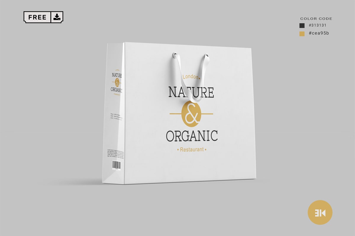 Shopping Bag Mockup - Free PSD