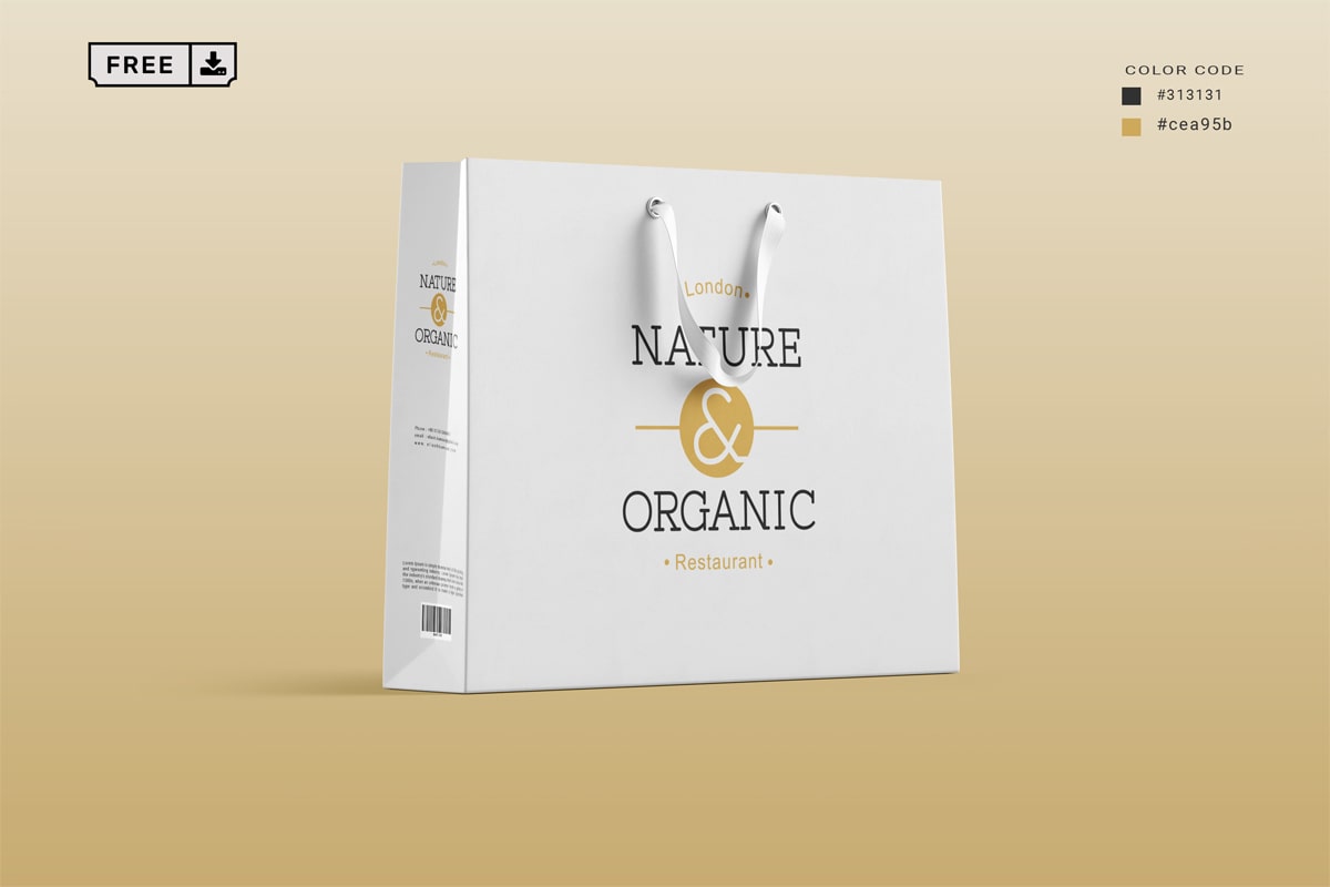 Shopping Bag Mockup - Free PSD