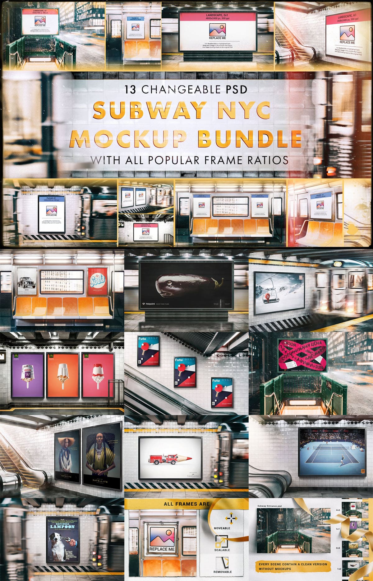 Download Ultimate Subway Nyc Mockup Bundle Find The Perfect Creative Mockups Freebies To Showcase Your Project To Life