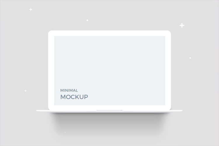 Free Macbook Minimal Mockup