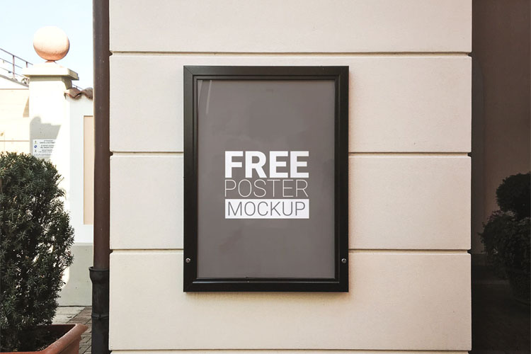 outdoor poster mockup