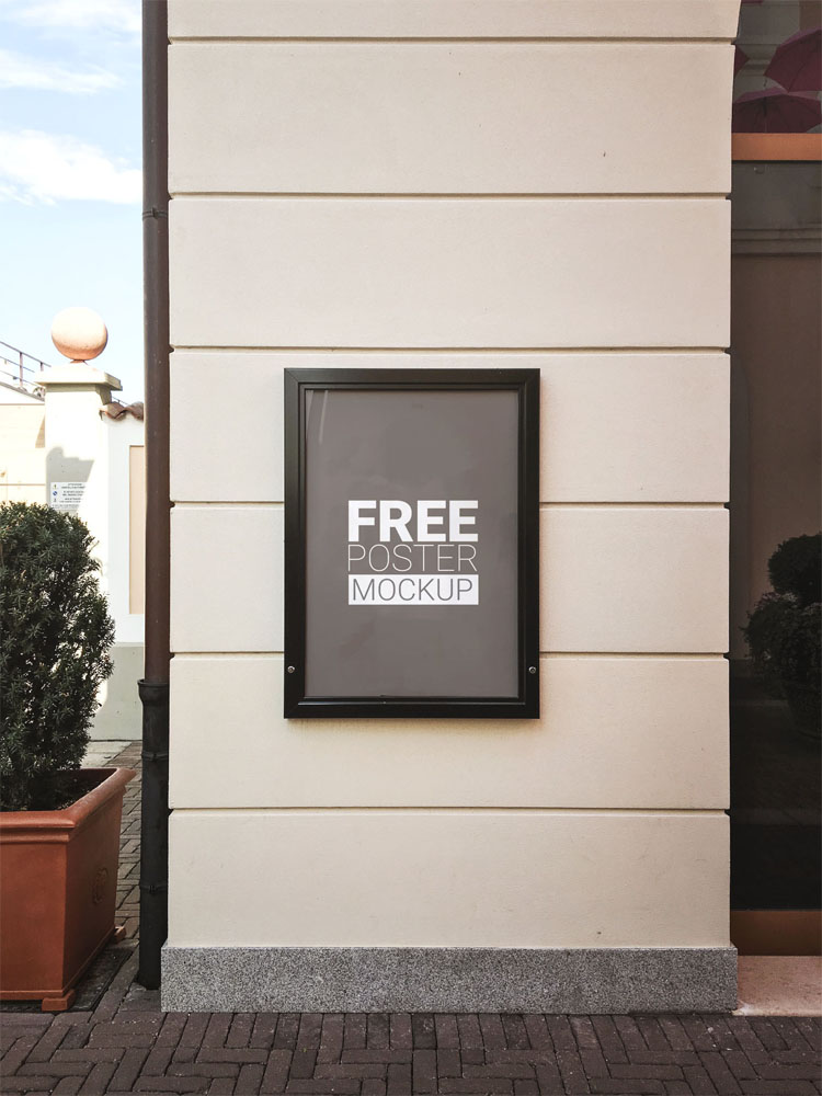 outdoor poster mockup